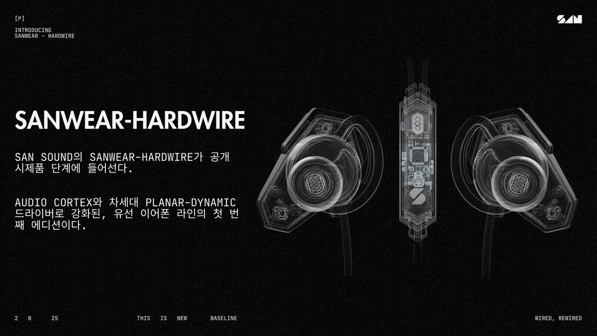 SAN Sound, 신제품 SANWEAR-HARDWIRE 공개