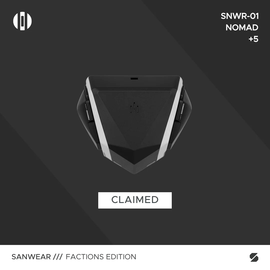 SANWEAR™ NOMAD faction bluetooth in-ear headphone claimable units